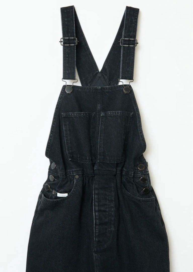 shishikuiダークデニム オーバーオール