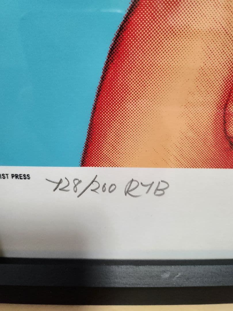 桃乃木かな 額装済シルクスクリーンポスター ロッキンジェリービーン