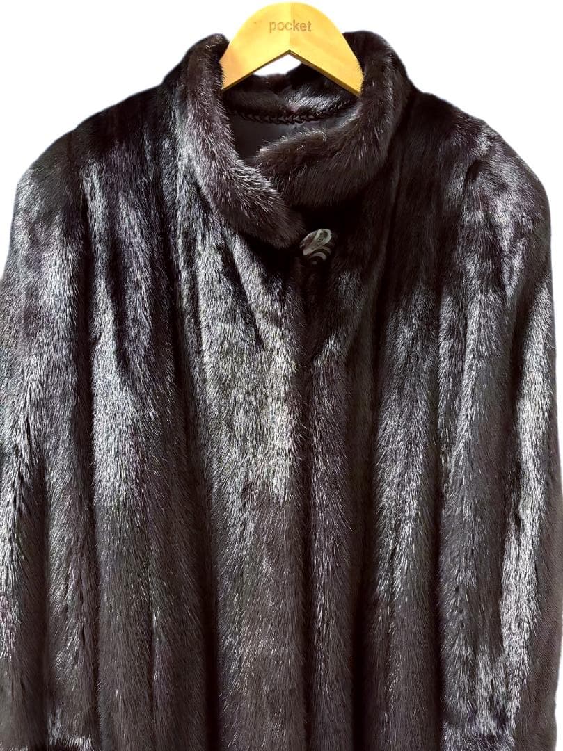 美品　MOONBAT　ミンクコート　柔らか　ロング丈　毛皮　艶◎　柔らか