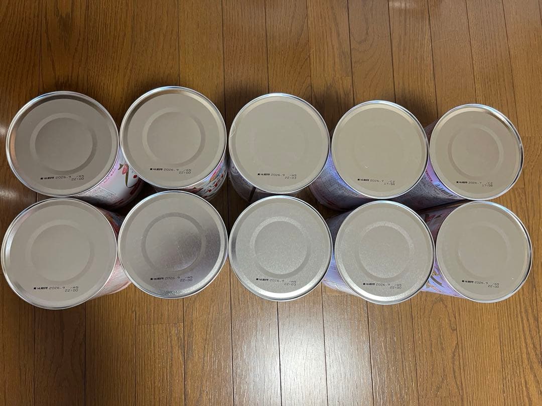 新品未使用 粉ミルク缶（はいはい）810g 10点セット