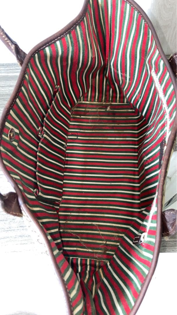 GUCCI トートバッグ GG柄　キャンバス　インターロッキング　シェリー