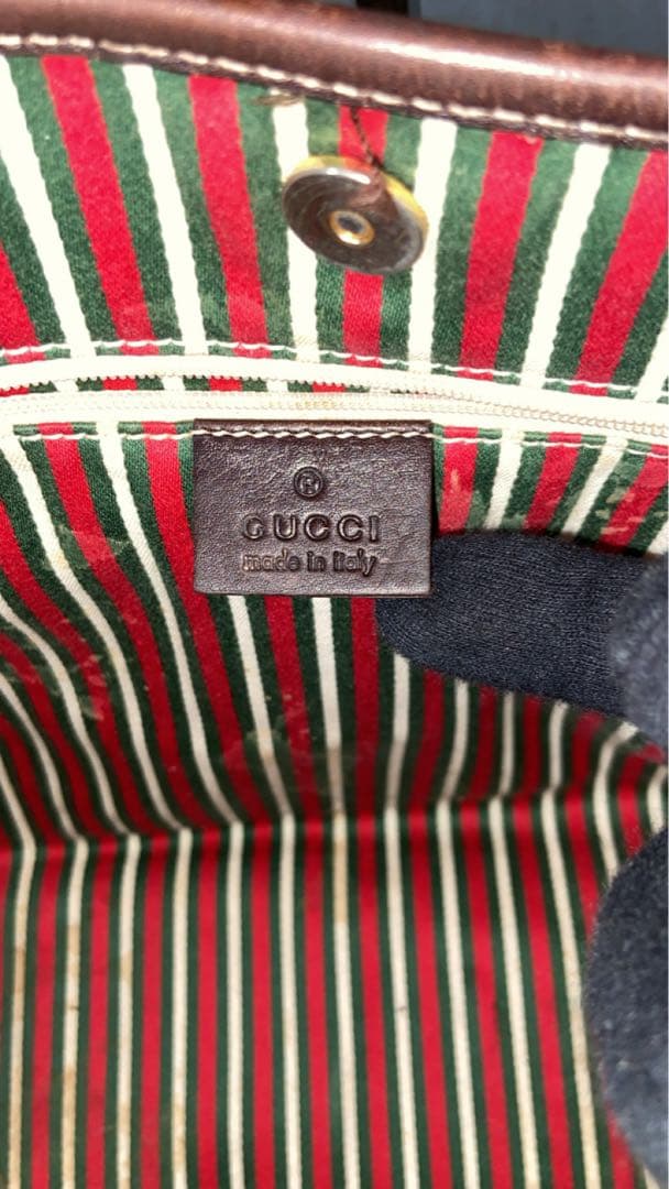 GUCCI トートバッグ GG柄　キャンバス　インターロッキング　シェリー