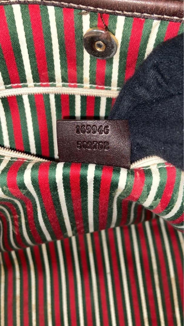 GUCCI トートバッグ GG柄　キャンバス　インターロッキング　シェリー