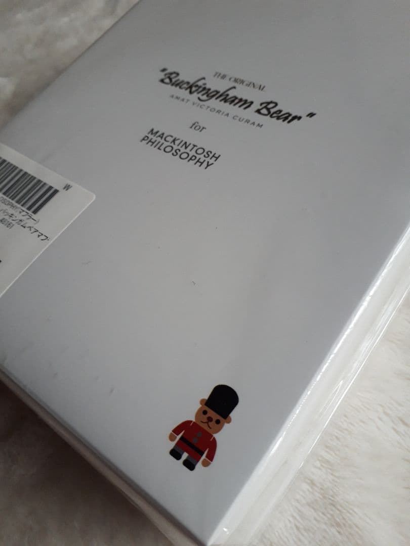 新品　マッキントッシュフィロソフィー　ウール　マフラー　バッキンガムベア　ブルー