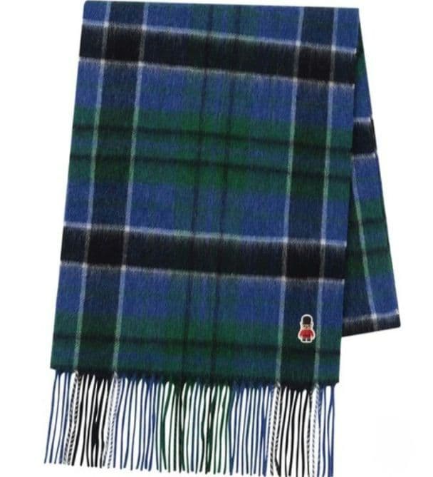 新品　マッキントッシュフィロソフィー　ウール　マフラー　バッキンガムベア　ブルー