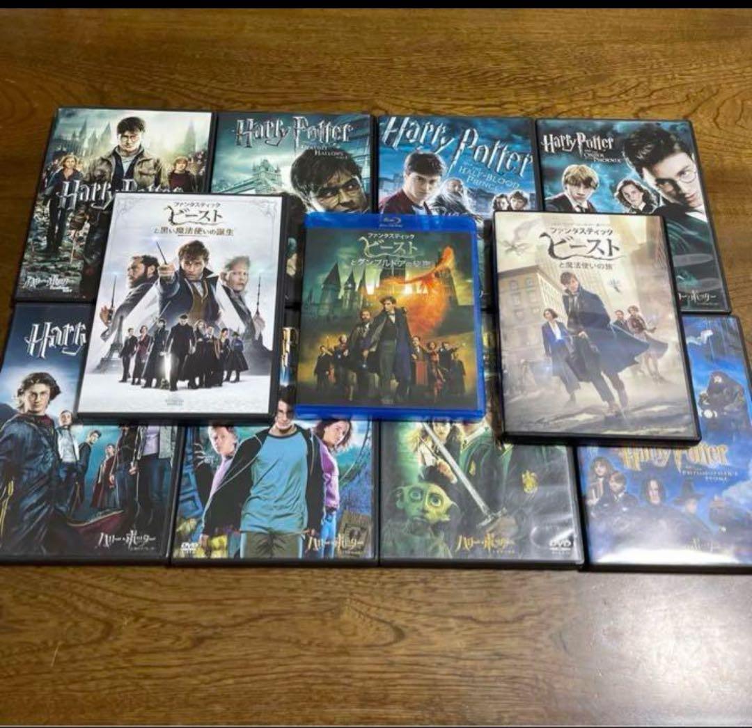 大人気❤️吹き替え付きハリーポッター全巻とフアンタビ三作品