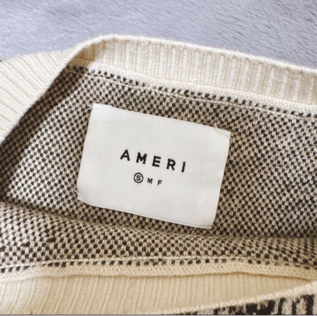 ワンピース Ameri IMANE JACQUARD KNIT DRESS S