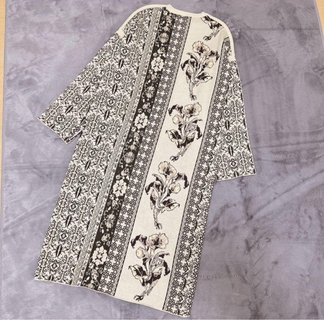 ワンピース Ameri IMANE JACQUARD KNIT DRESS S