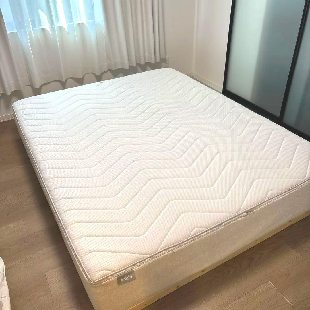 れ*ん様 【フレーム付き 訳あり】片面未使用　クイーン マットレス コアラマット