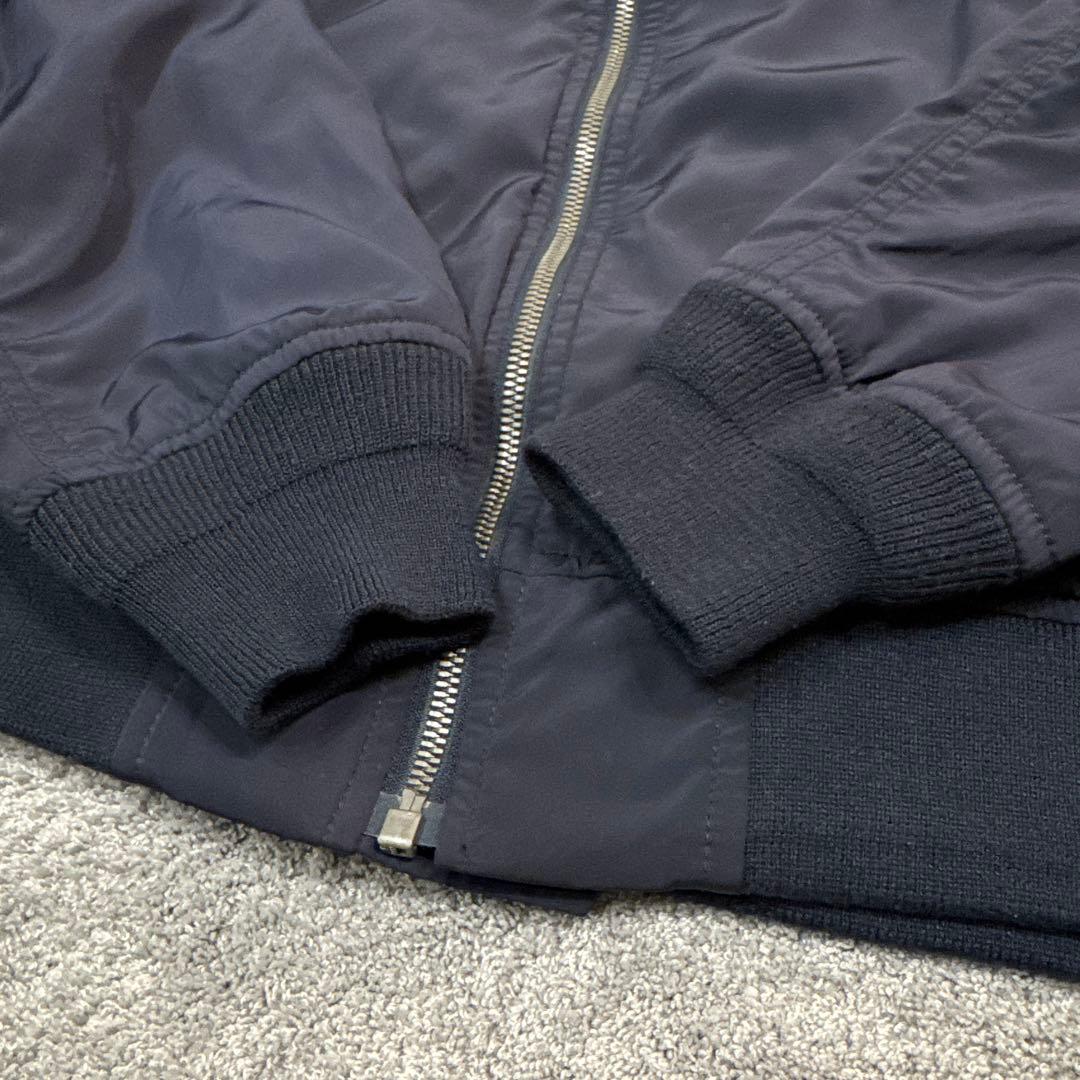 ALPHA INDUSTRIESアルファ　ma1フライトジャケット　ネイビーXL