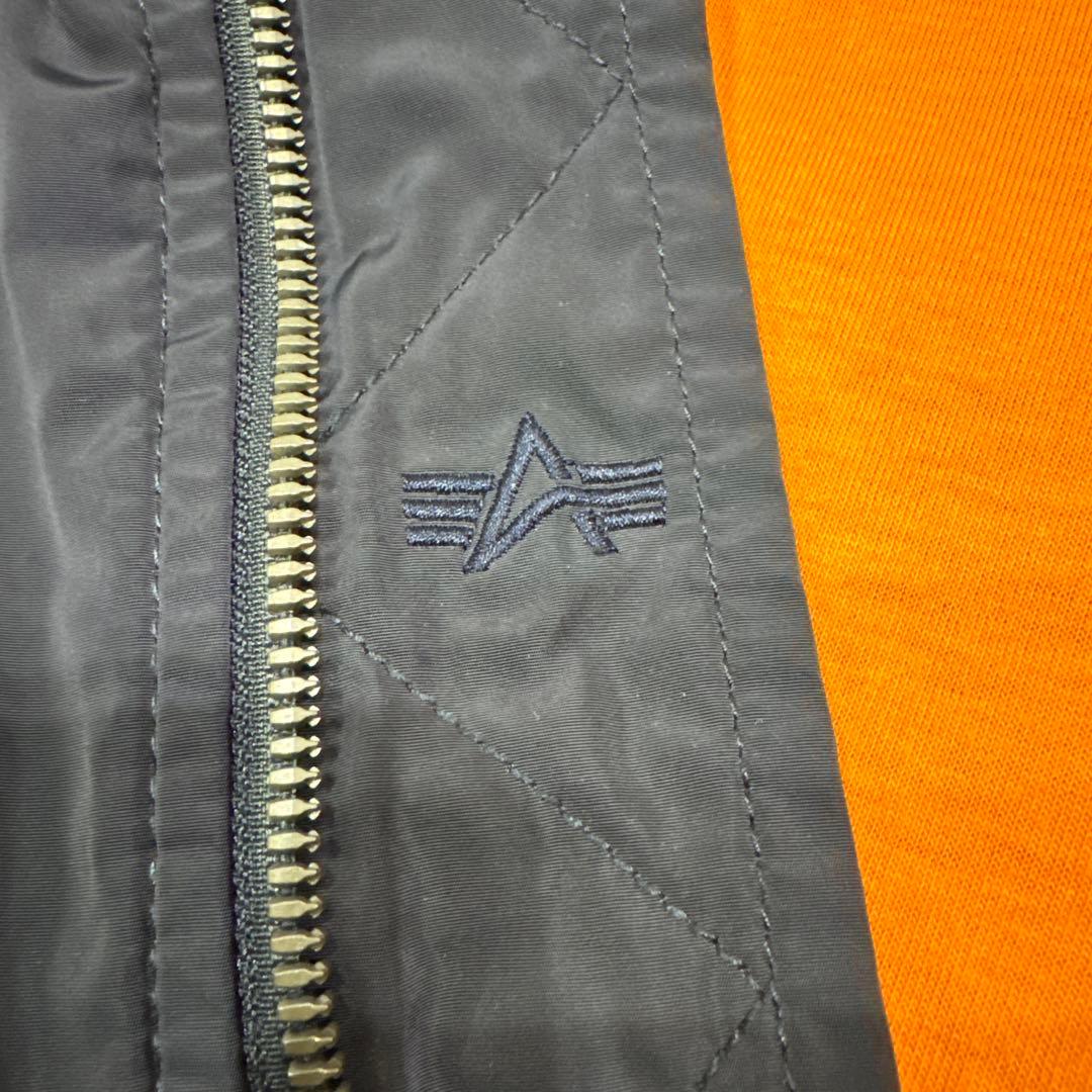 ALPHA INDUSTRIESアルファ　ma1フライトジャケット　ネイビーXL