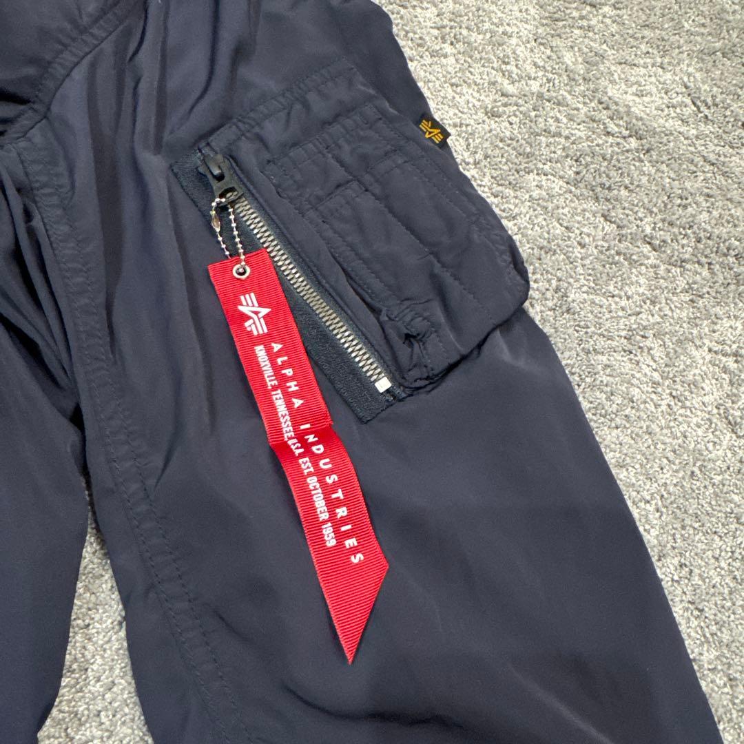 ALPHA INDUSTRIESアルファ　ma1フライトジャケット　ネイビーXL