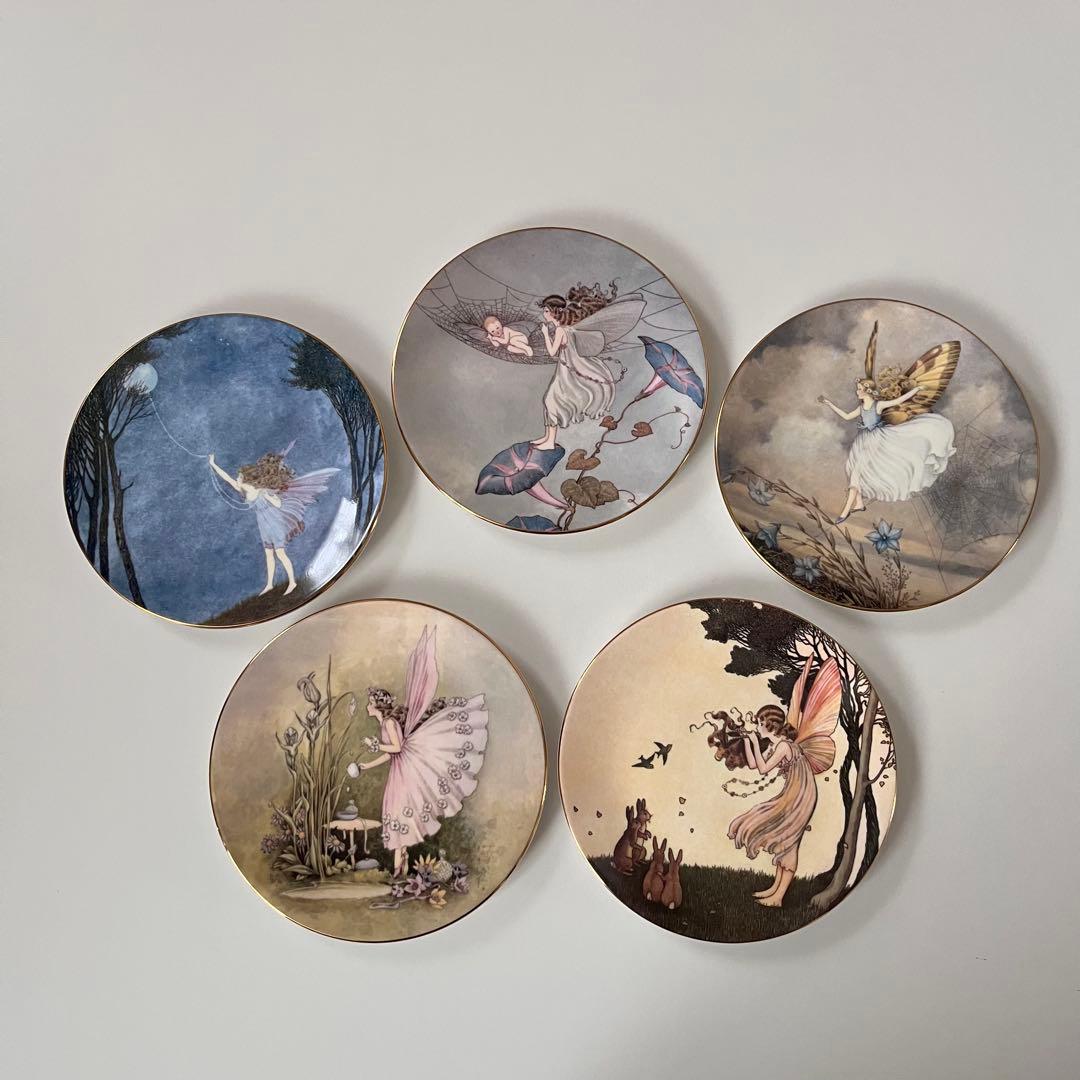 カ*草様  WORCESTER ロイヤルウースター　妖精シリーズ　5枚