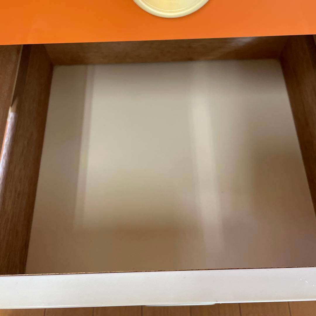 昭和レトロ　タンス　オレンジ　7段