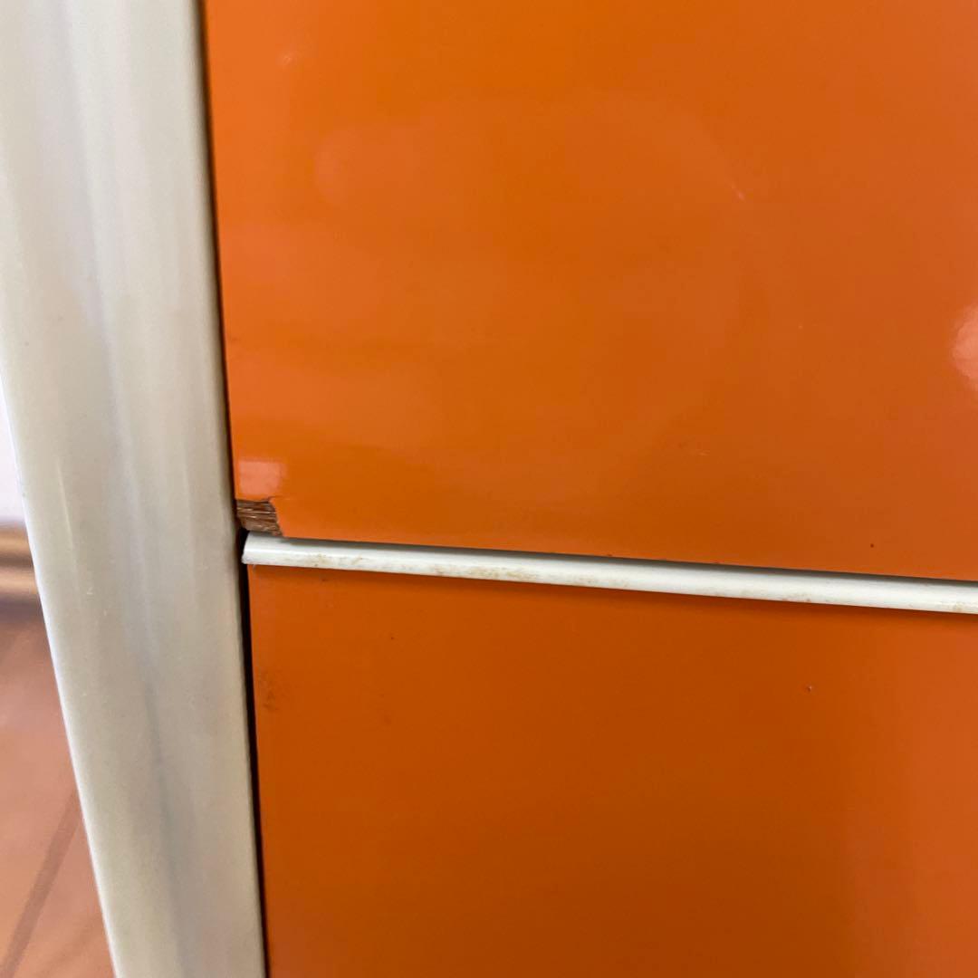 昭和レトロ　タンス　オレンジ　7段