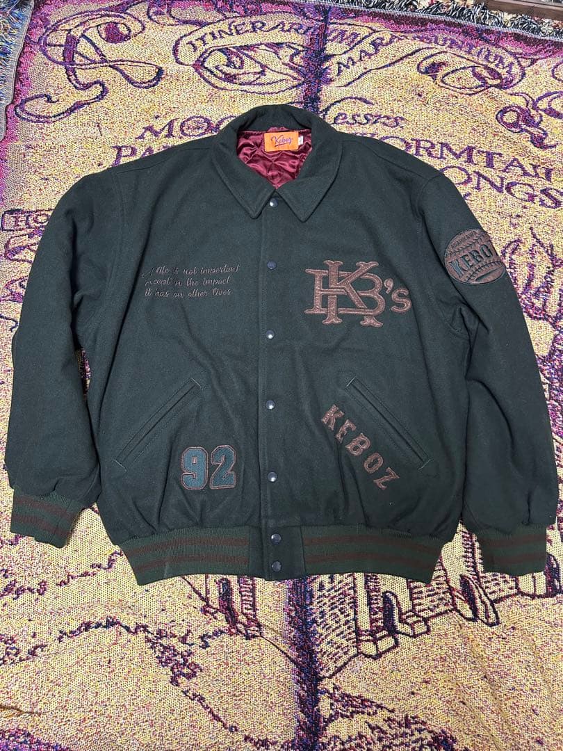 Keboz スタジャン ダークグリーン