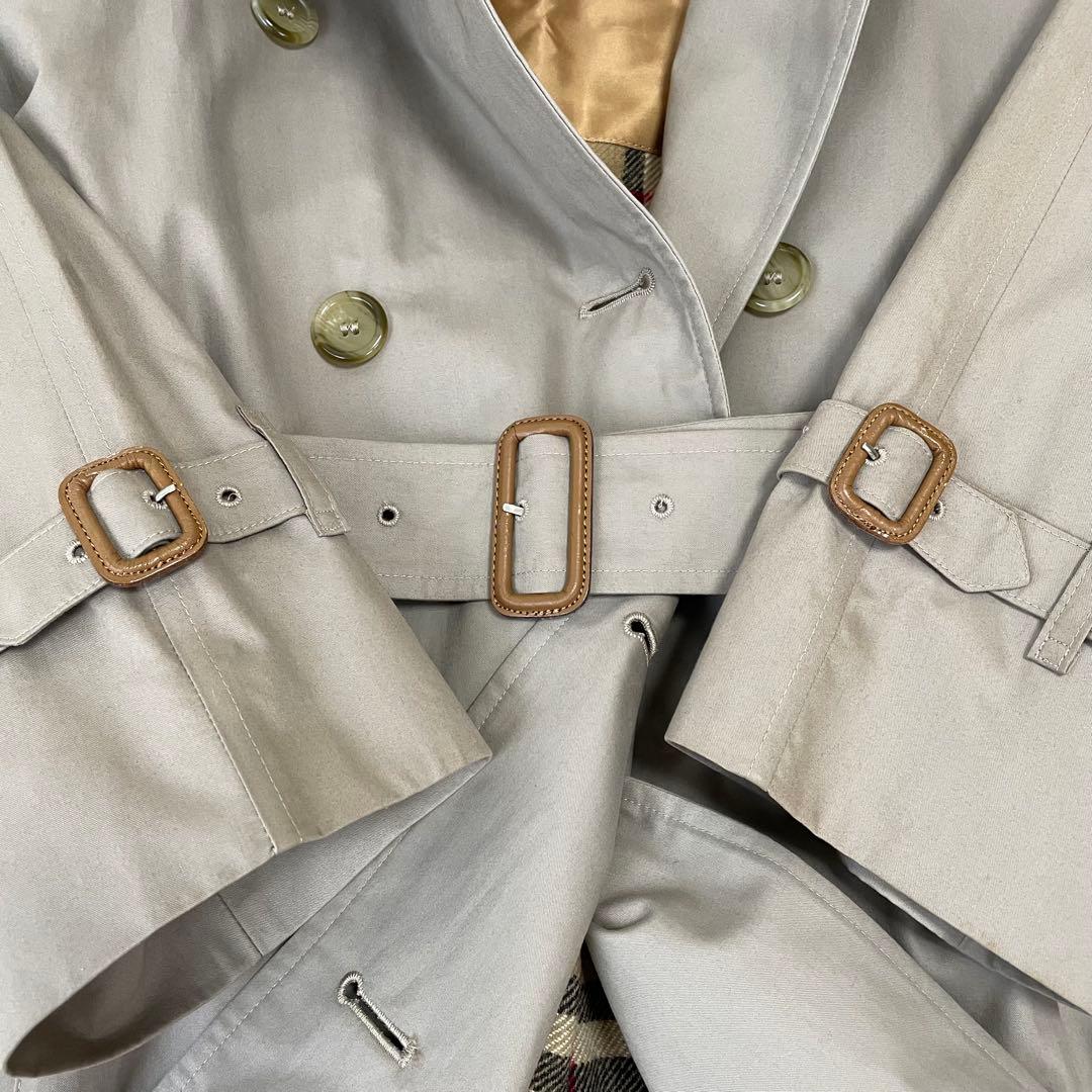 希少色✨バーバリーズ ロングトレンチコート ライナー付 ノバチェック グレージュ