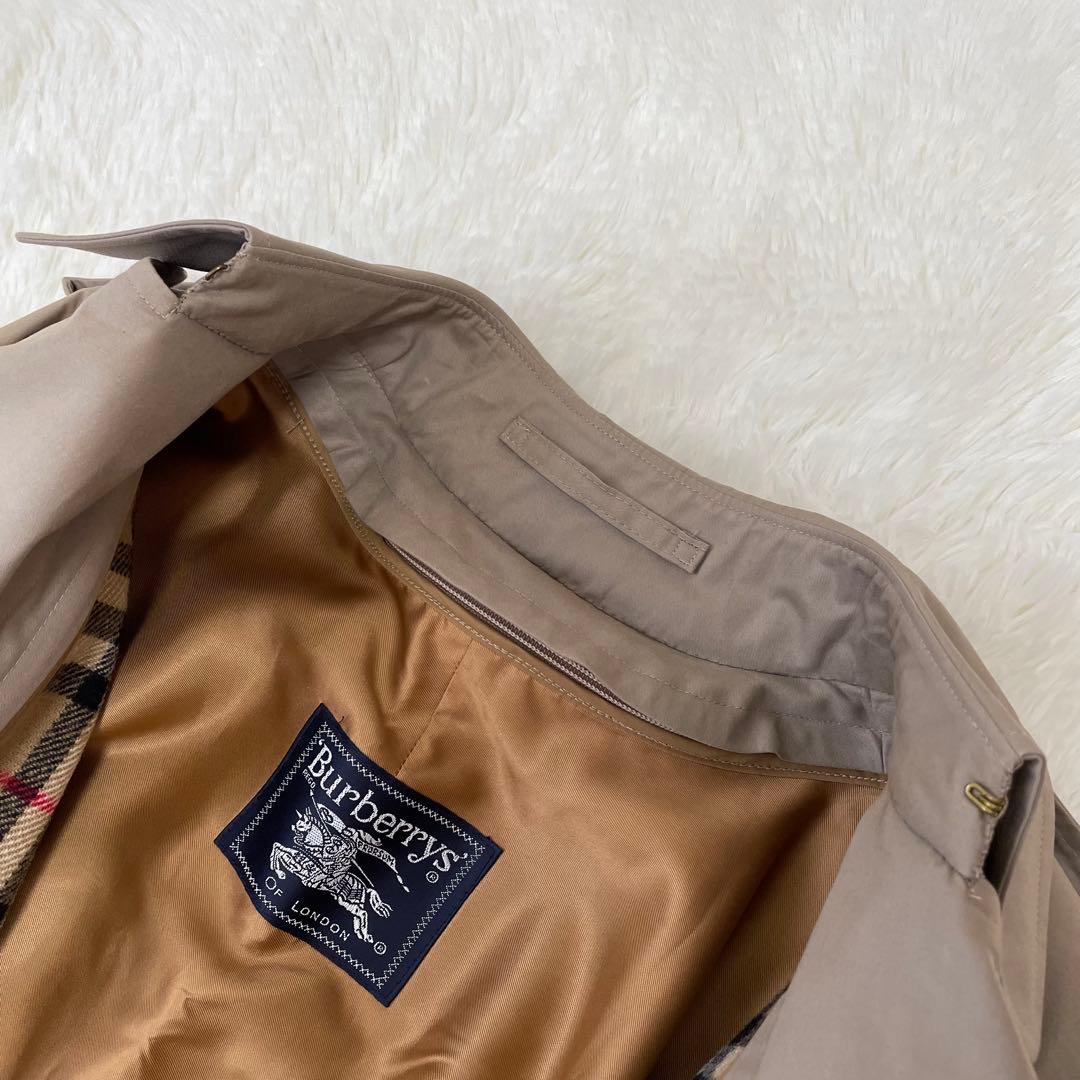 希少色✨バーバリーズ ロングトレンチコート ライナー付 ノバチェック グレージュ