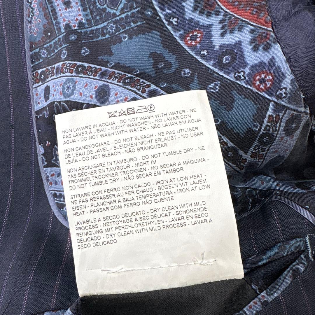 ✨大人気✨ ETRO エトロ　ペイズリー　スーツセットアップ　紺　XL