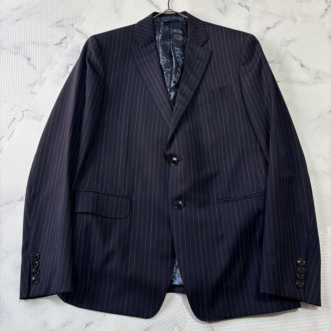 ✨大人気✨ ETRO エトロ　ペイズリー　スーツセットアップ　紺　XL