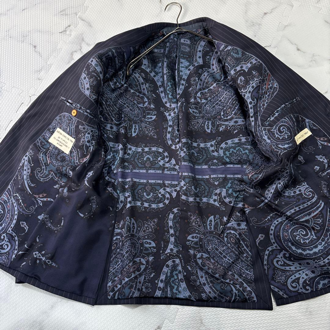 ✨大人気✨ ETRO エトロ　ペイズリー　スーツセットアップ　紺　XL