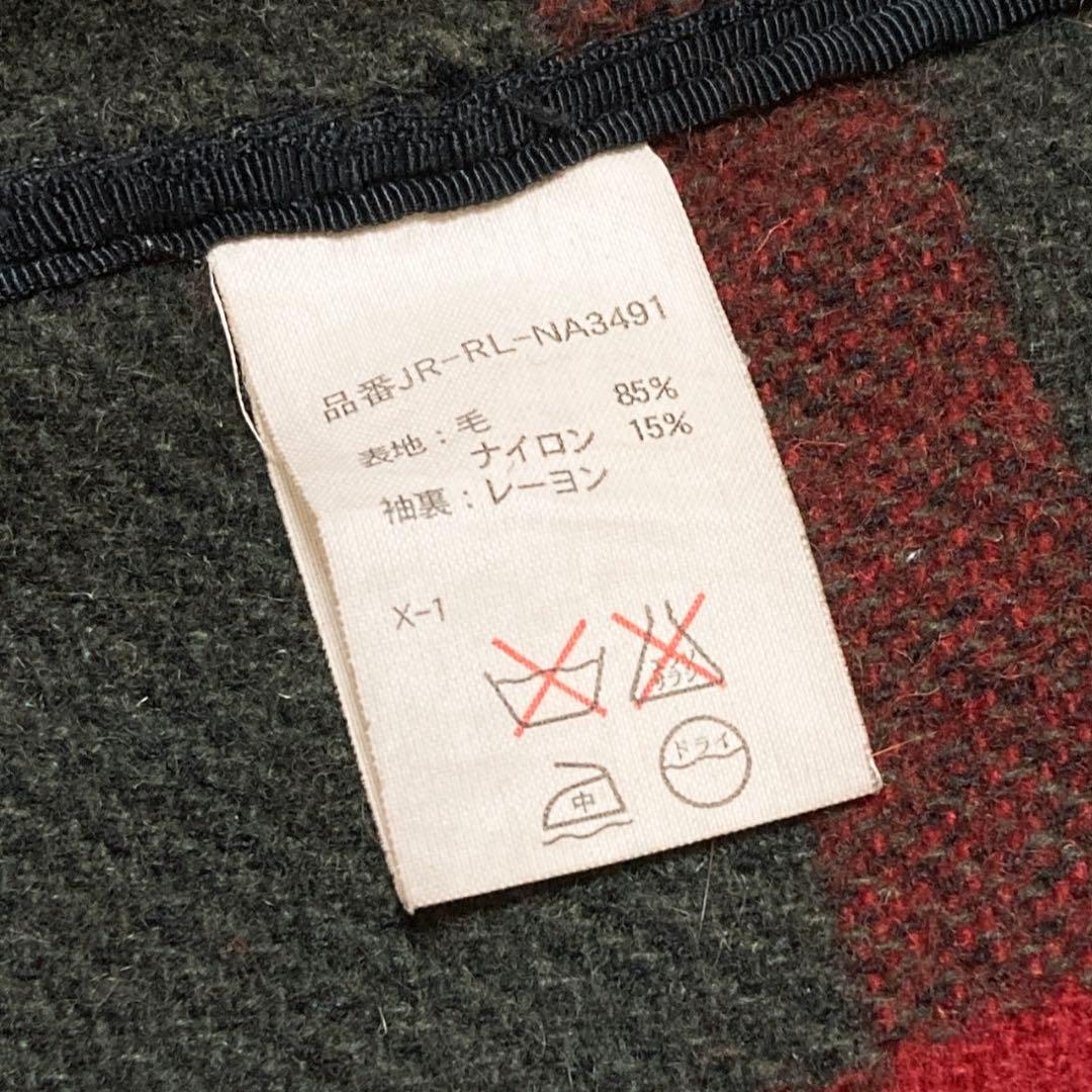 美品 ポロラルフローレン ジャケット チェック 赤 L 1670