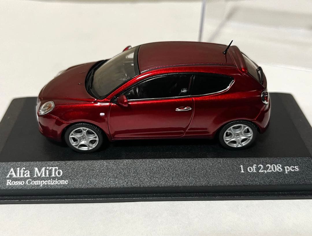 ミニチャンプス 1/43 アルファロメオ ミト 2009 レッド・メタリック