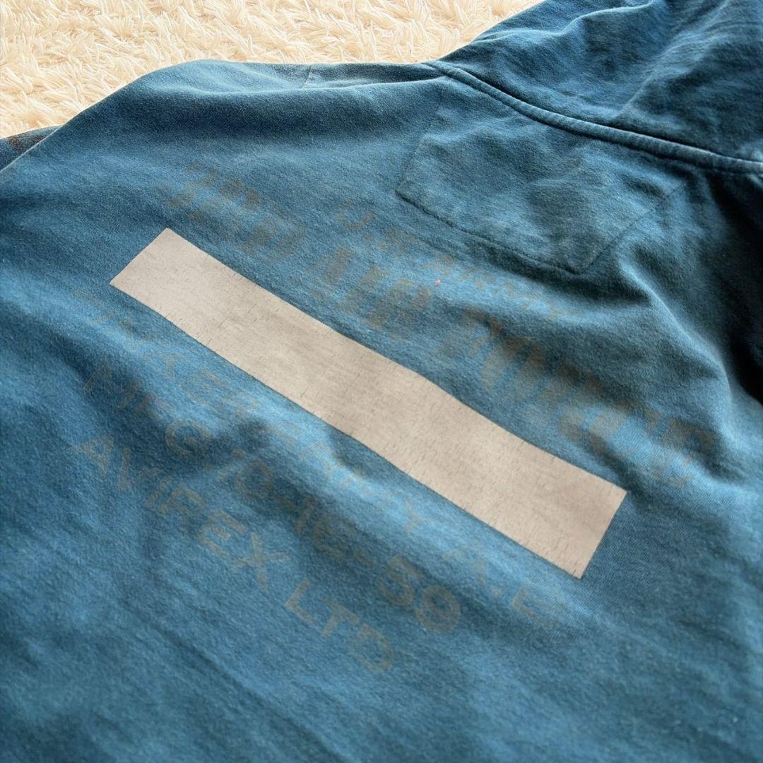 AVIREX 硫化染め フェード加工 USAAF 変形 ギミック パーカー