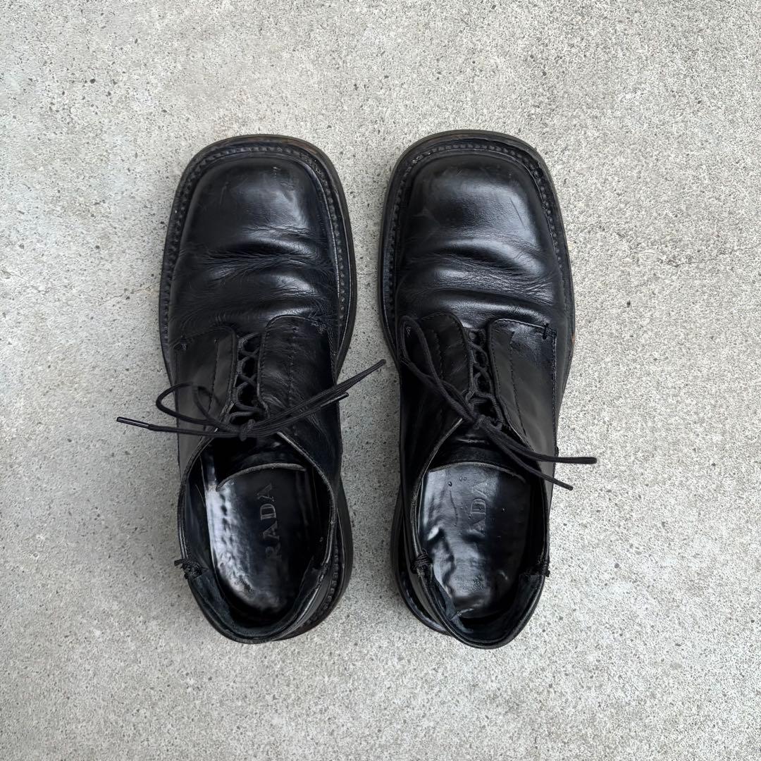 PRADA archive 1999fw スクエア　シューズ