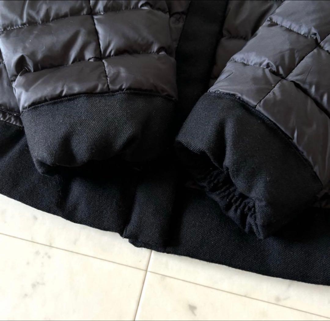 西川ダウン ナノユニバース ノーカラーダウンジャケット