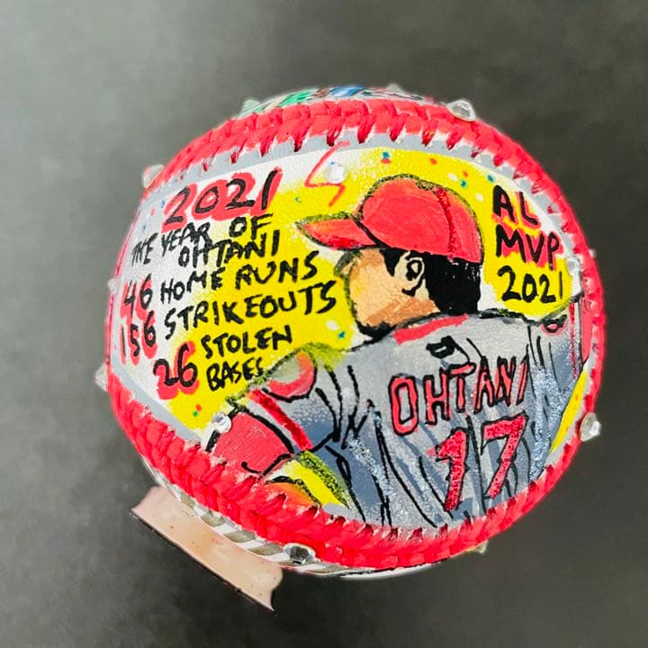 大谷翔平直筆サインボール×チャールズ・ファジーノ