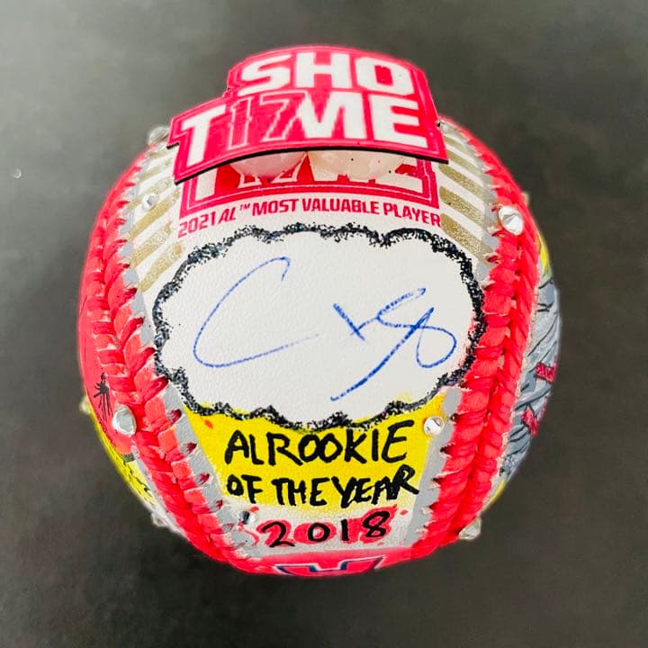 大谷翔平直筆サインボール×チャールズ・ファジーノ