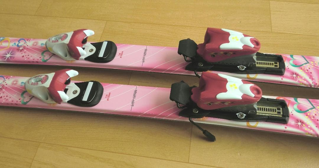 ■■送料無料■KAZAMA■子供用スキーフルセット■板116靴22■WAX済■■