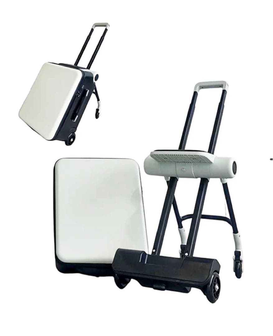 子供が乗れるキャリーケース キッズトラベルNEO ホワイト