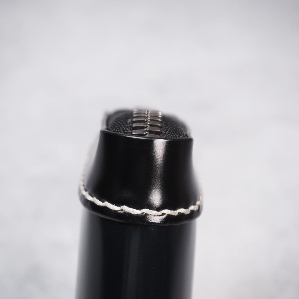 ビーズ屋公ちゃん。 ラウンドジップウォレットミニ コードバン ダブルカット 黒