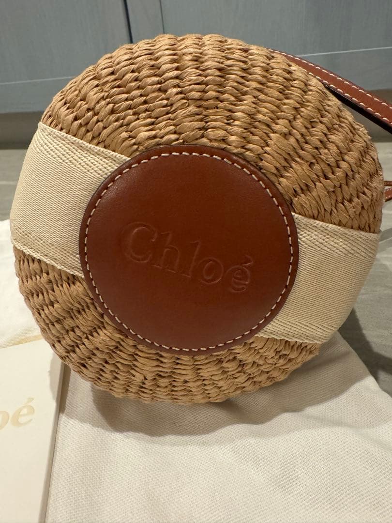 ノ*送様 【 正規品 】 chloe クロエ WOODYスモールバスケット カゴ