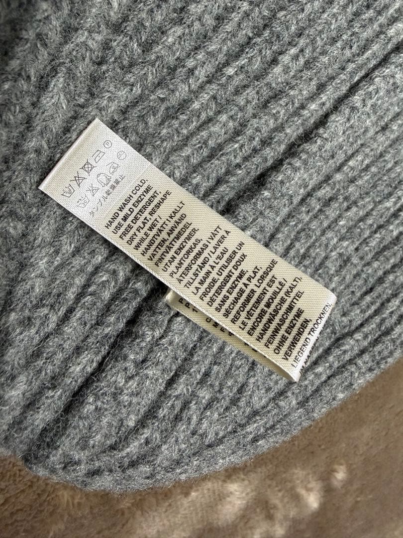 Acne Studios ビーニー ニット帽 グレー 正規品 クリーニング済