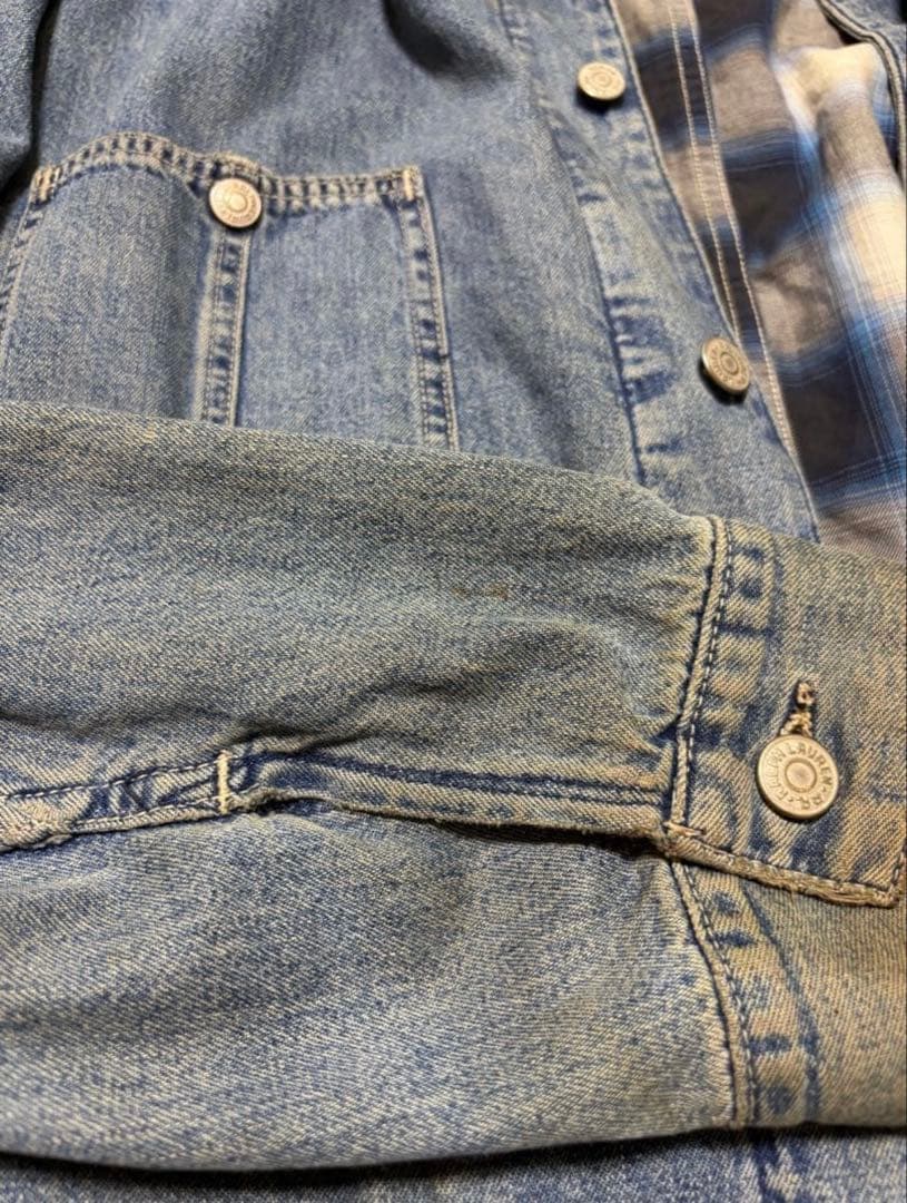 RRLダブルアールエル 90's USA製　三ツ星タグ　デニムカバーオール　L