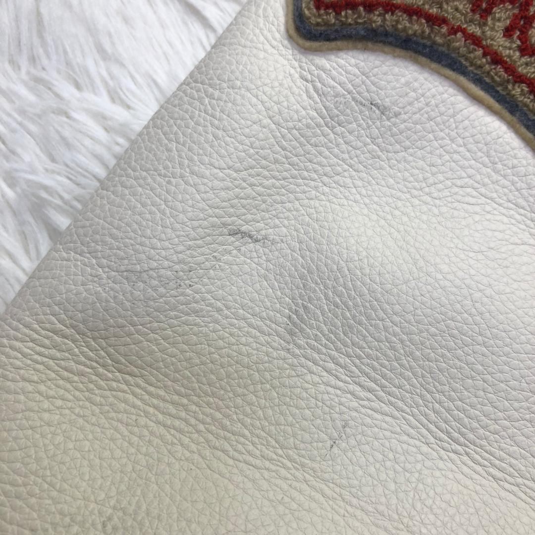 UNIQLO 00s ヤンキース コラボ ウールスタジャン 牛革レザー切替 刺繍