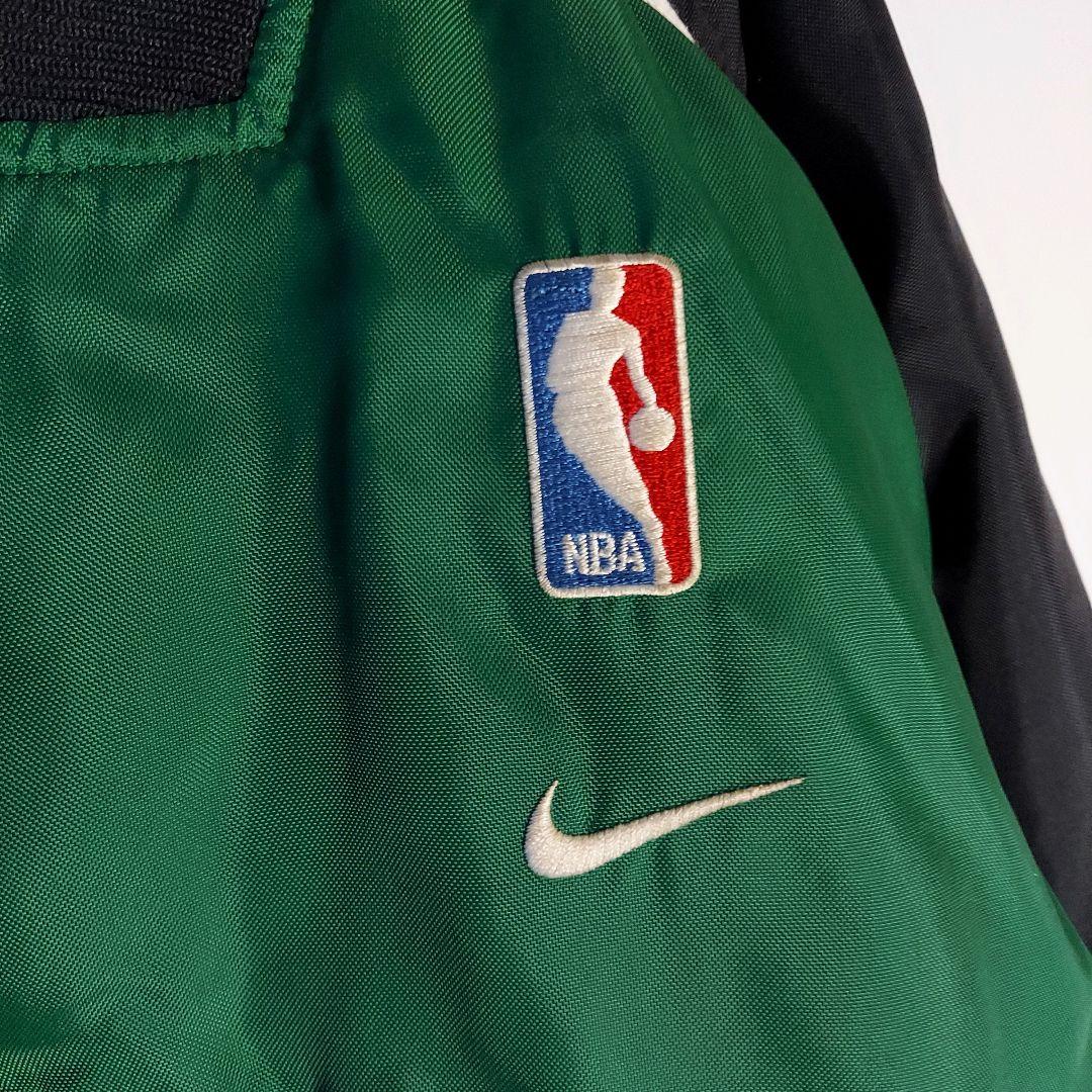 90s オールドナイキ NBA公式 セルティックスナイロンスタジャン XXL緑黒