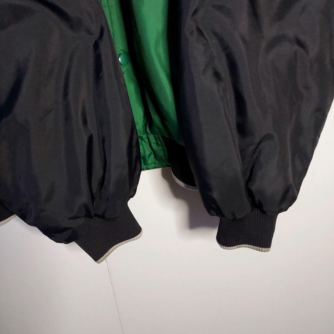 90s オールドナイキ NBA公式 セルティックスナイロンスタジャン XXL緑黒