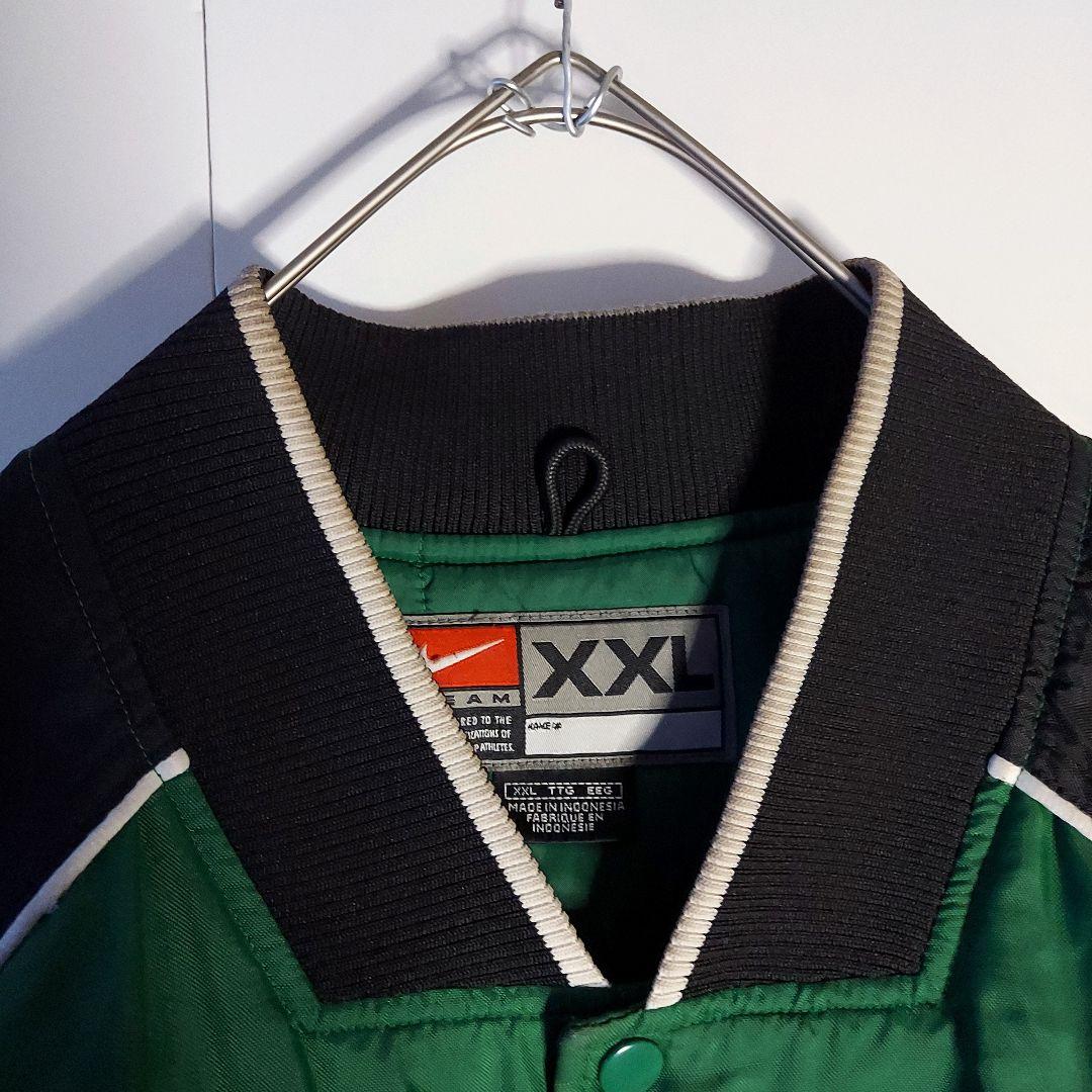 90s オールドナイキ NBA公式 セルティックスナイロンスタジャン XXL緑黒