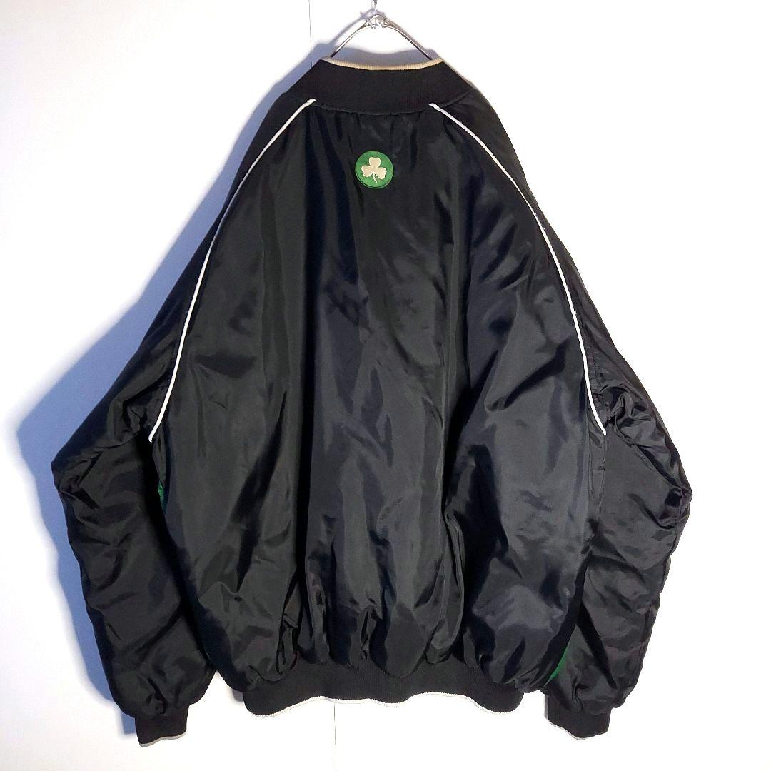 90s オールドナイキ NBA公式 セルティックスナイロンスタジャン XXL緑黒