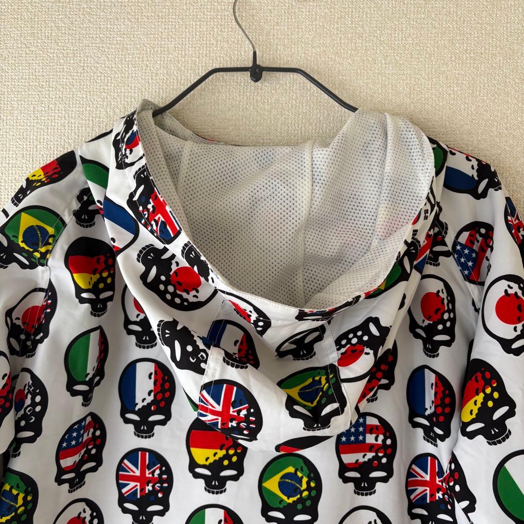 ラッセルノ 国旗スカル 総柄ブルゾン RS-62131 メンズ4 希少デザイン