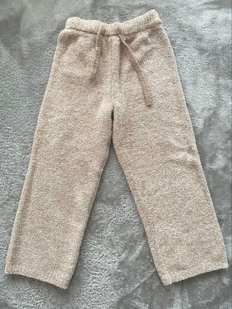 ジェラートピケ　パウダーメランジベアジャガードプルオーバー&ロングパンツセット