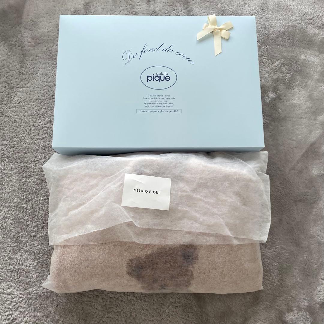 ジェラートピケ　パウダーメランジベアジャガードプルオーバー&ロングパンツセット