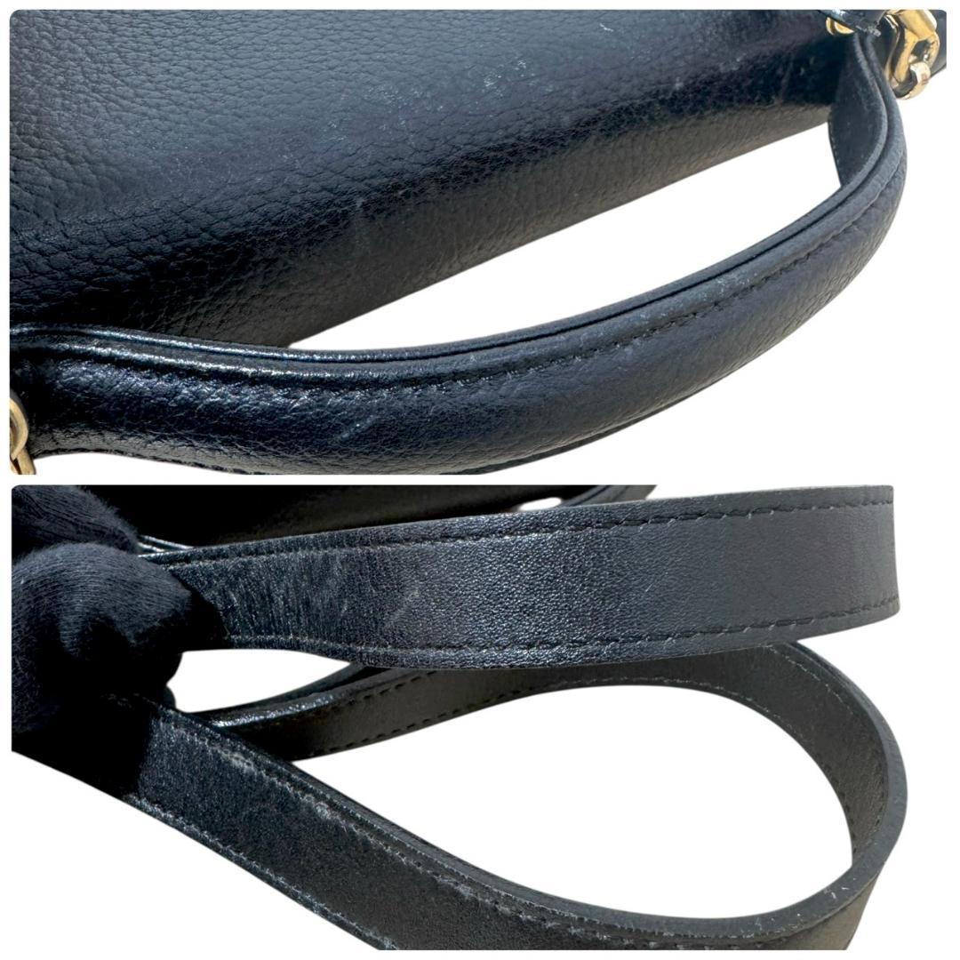 バーバリー　ハンドバッグ　ショルダーバッグ　2WAY　レザー　ノバチェック　黒