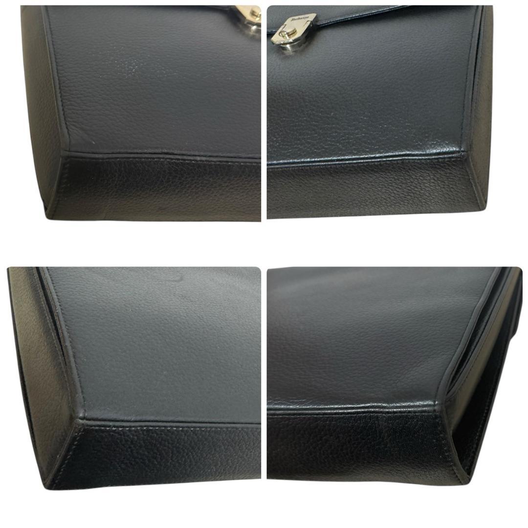 バーバリー　ハンドバッグ　ショルダーバッグ　2WAY　レザー　ノバチェック　黒