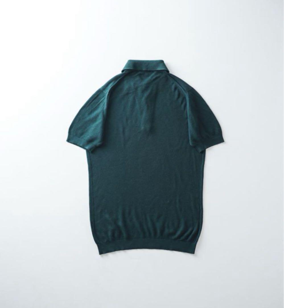 JOHN SMEDLEY ダークグリーン ポロシャツ