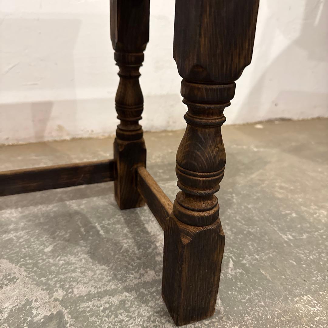 ビンテージ　木製サイドテーブル　大